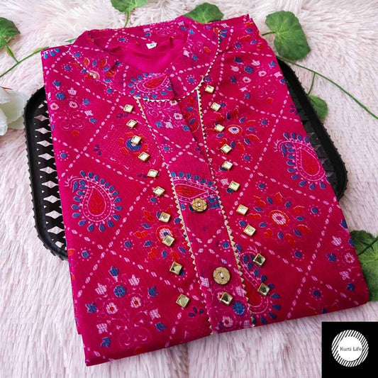 11 Pink Patola Kurti